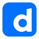 d, media, network, social svg vector icon