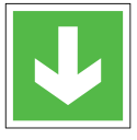 arrow, code, direction, emergency, gree, sign, sos svg vector icon