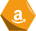 amazon, hexagon, price, social svg vector icon