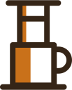 aeropress, beverage, cafe, coffee, cup, drink, hot svg vector icon