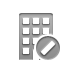 building,cancel icon