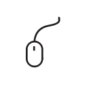 mouse svg vector icon