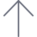 arrow, direction, top, up svg vector icon