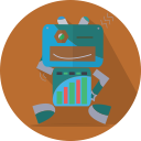 android, fun robot, mascot, mechanical, metal, robot, robot expression, robotic, space, technology svg vector icon