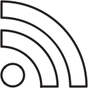 connection, media, rss, social svg vector icon