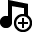 music,add,plus icon