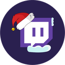 christmas, stream, twitch icon