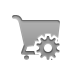 shopping,cart,gear icon