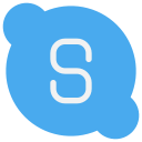 logo, media, skype, social svg vector icon