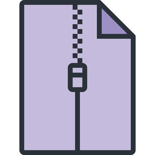 Zip svg vector icon