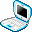 ibook,blueberry,off icon