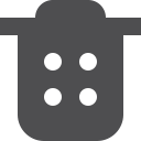 fill, trash svg vector icon