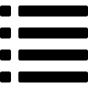 bullet, interface, list svg vector icon