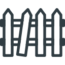fence, halloween svg vector icon