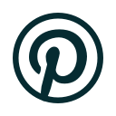 discover, pinterest svg vector icon
