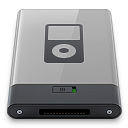 b, grey, ipod icon