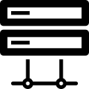 databases, electronics, internet, modem, rooter, servers, technology svg vector icon