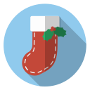 blue, christmas, red, sock, winter, xmas svg vector icon