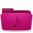 folder,pink,music icon