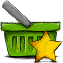 basket,starred icon