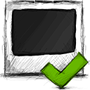 accept, photo icon