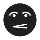 emoji, emotion, expressionless, smiley svg vector icon