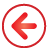 basic, left, navigation, red icon