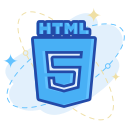 html, media, social svg vector icon