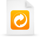 document, file, orange, paper icon