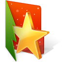 christmas, favorite, folder, star icon
