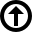circledborderarrowup icon