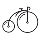 bike, old svg vector icon