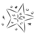 christmas, decoration, new, santa, shooting, star, xmas svg vector icon