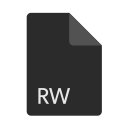 extension, file, format, rw svg vector icon