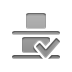 distribute,vertical,bottom,checkmark icon