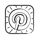 communication, internet, media, network, pinterest, social svg vector icon