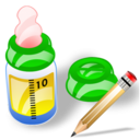 feeding,bottle,write,writing,edit icon
