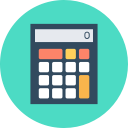 calculator, math tutor svg vector icon