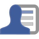 facebook, list svg vector icon