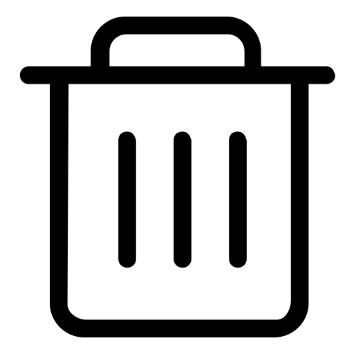 Dustbin svg vector icon