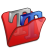 folder,red,font icon
