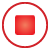 basic, button, red, stop icon