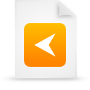 document, file, orange, paper icon