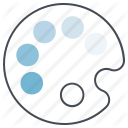 art, color, drawing, equipment, paint, painting, plate icon