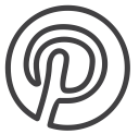 draw, drawn, line, pinterest, sketch, social media svg vector icon