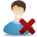 delete, male icon