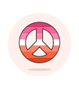 lesbian, peace, sign svg vector icon