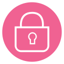 circle, content, line, lock, security, style svg vector icon