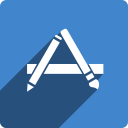 app, media, shadow, social, square, store svg vector icon