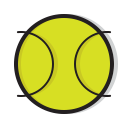 ball, game, play, sport, sports, tennis svg vector icon